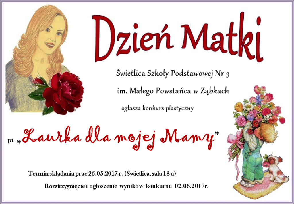 plakat Dzien Matki