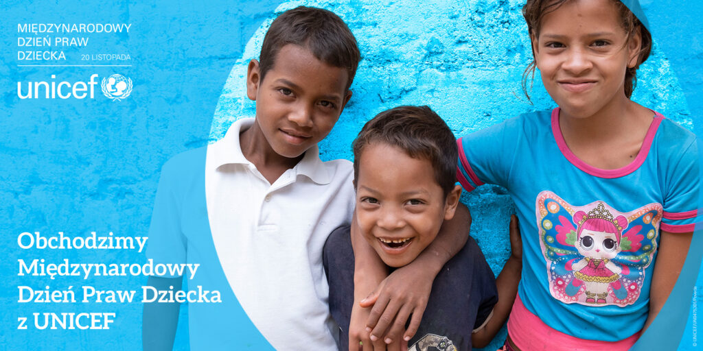 Grafika do wykorzystania Miedzynarodowy Dzien Praw Dziecka z UNICEF