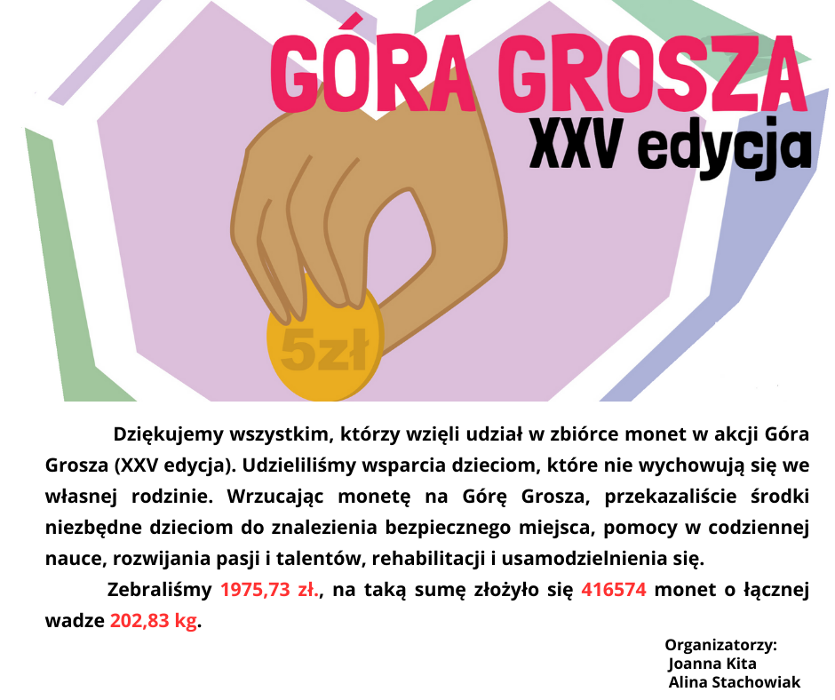 Podziękowanie XXV edycja